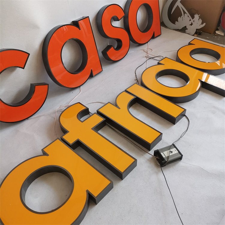 Factory Direct Customized Led Lights 3D Metal Led Signage Waterproof Custom Outdoor Frontlit Logo