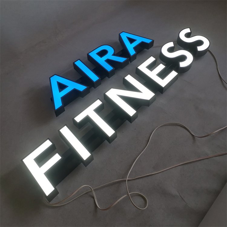 Factory Direct Customized Led Lights 3D Metal Led Signage Waterproof Custom Outdoor Frontlit Logo
