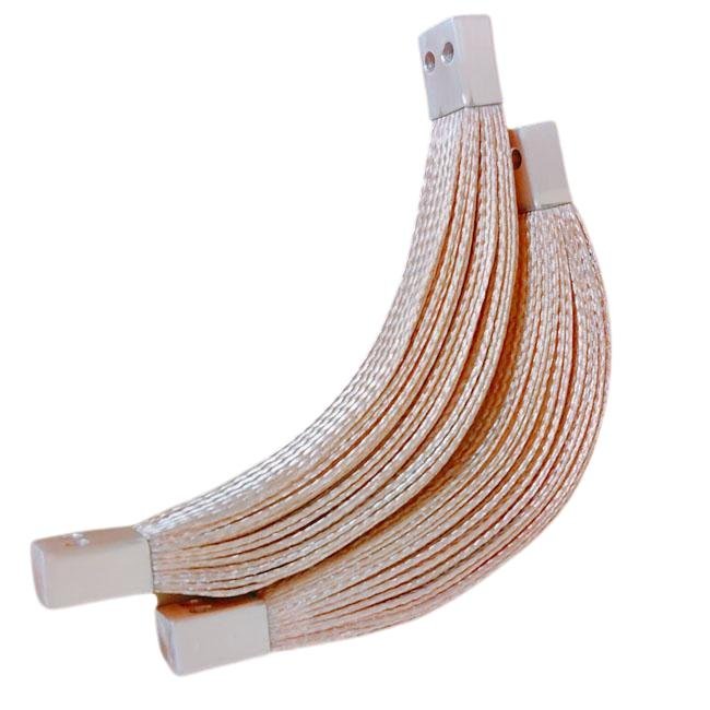 Custom High Conductivity Braid Ground Wire Earthing Connection Standard Tinned Braided Jumper Flexible Braided Copper Wire