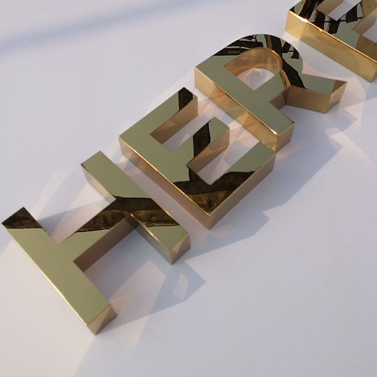 Design Custom Metal Stainless Steel 3D Letter Identification/Commercial Identification Electronic Signs