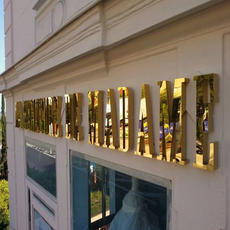 Design Custom Metal Stainless Steel 3D Letter Identification/Commercial Identification Electronic Signs