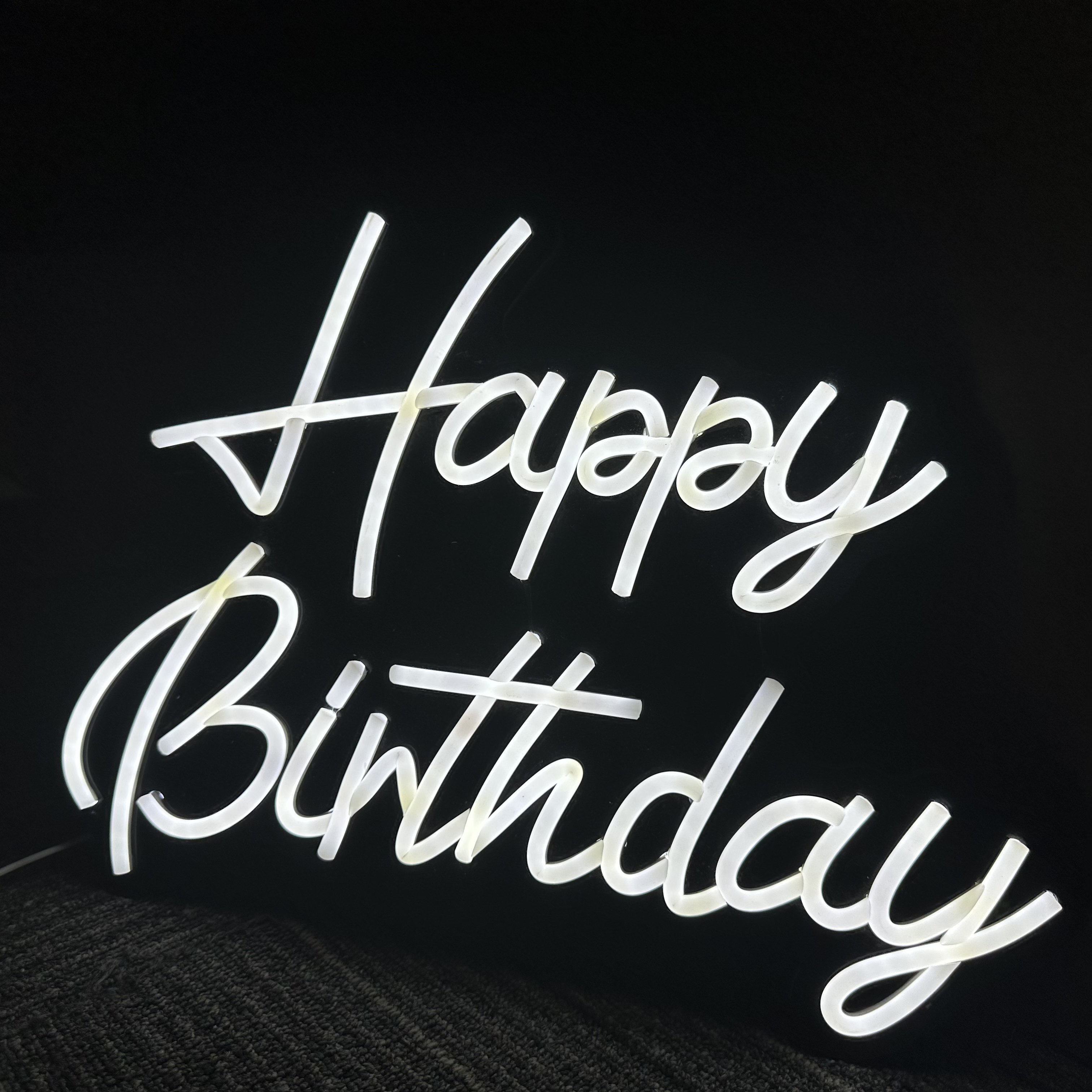 Fast Delivery Custom Diy Light Led Letter Neon Sign Happy Birthday Custom Neon Sign