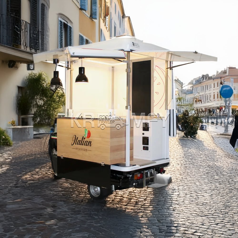 China Commercial Taco Toaster Electric Food Truck Ice Cream Truck Fast Food Cart Hot Dog Cart With Fryer