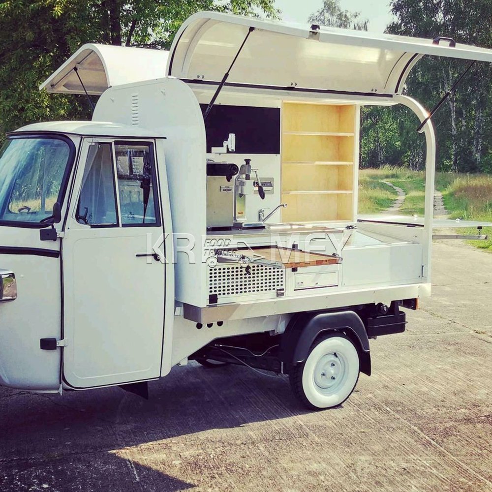 China Commercial Taco Toaster Electric Food Truck Ice Cream Truck Fast Food Cart Hot Dog Cart With Fryer