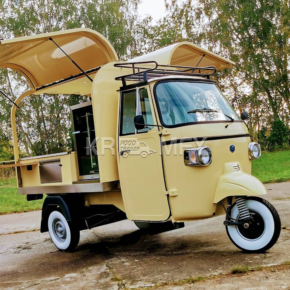 China Commercial Taco Toaster Electric Food Truck Ice Cream Truck Fast Food Cart Hot Dog Cart With Fryer