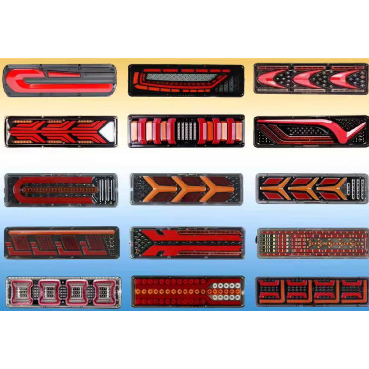 Popular Dynamic Led Truck Tail Light 12v 24v Truck Trailer Running Water Steering Led Tail Light