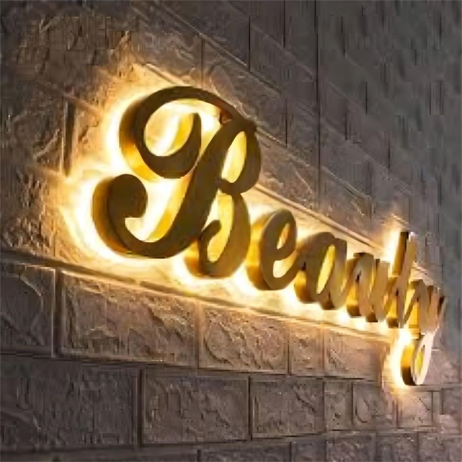 Shop Back Light Letter Signs Metal Channel Sign 3d Outdoor Led Acrylic Backlit Letters With High Quality for Luxury Store