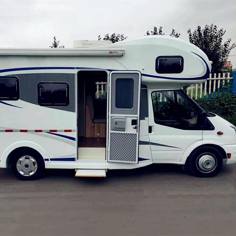 RV Caravan Travel Trailer Motorhome Camper Electric Aluminum Sliding Step Door Slide Foot Step CE Certification Led Lighting