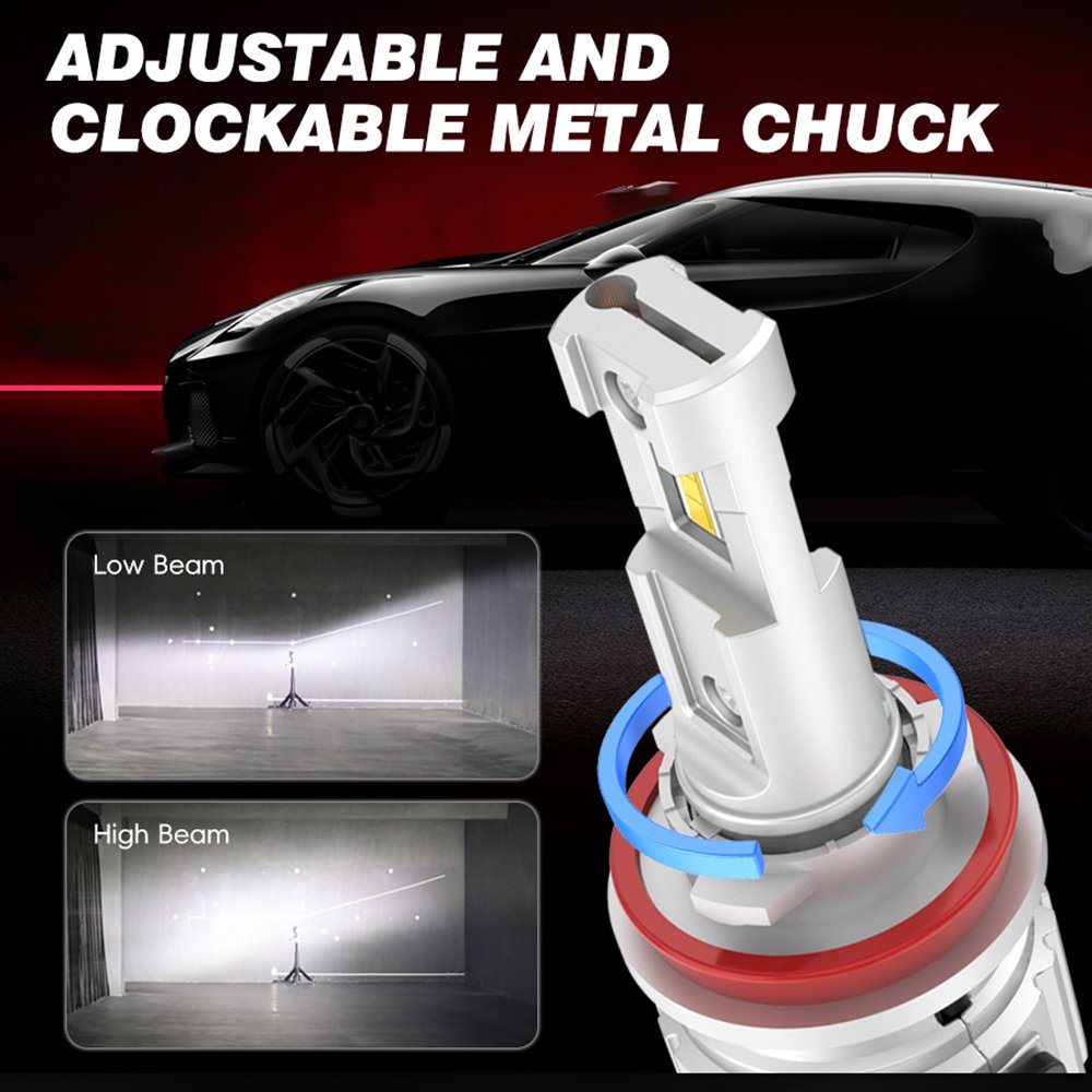 Super Bright X10S LED Headlight Bulbs H7 H11 9005 9006 H4 H1 With 360° Around Copper Tube Cooling 10000LM for Car LED Headlights