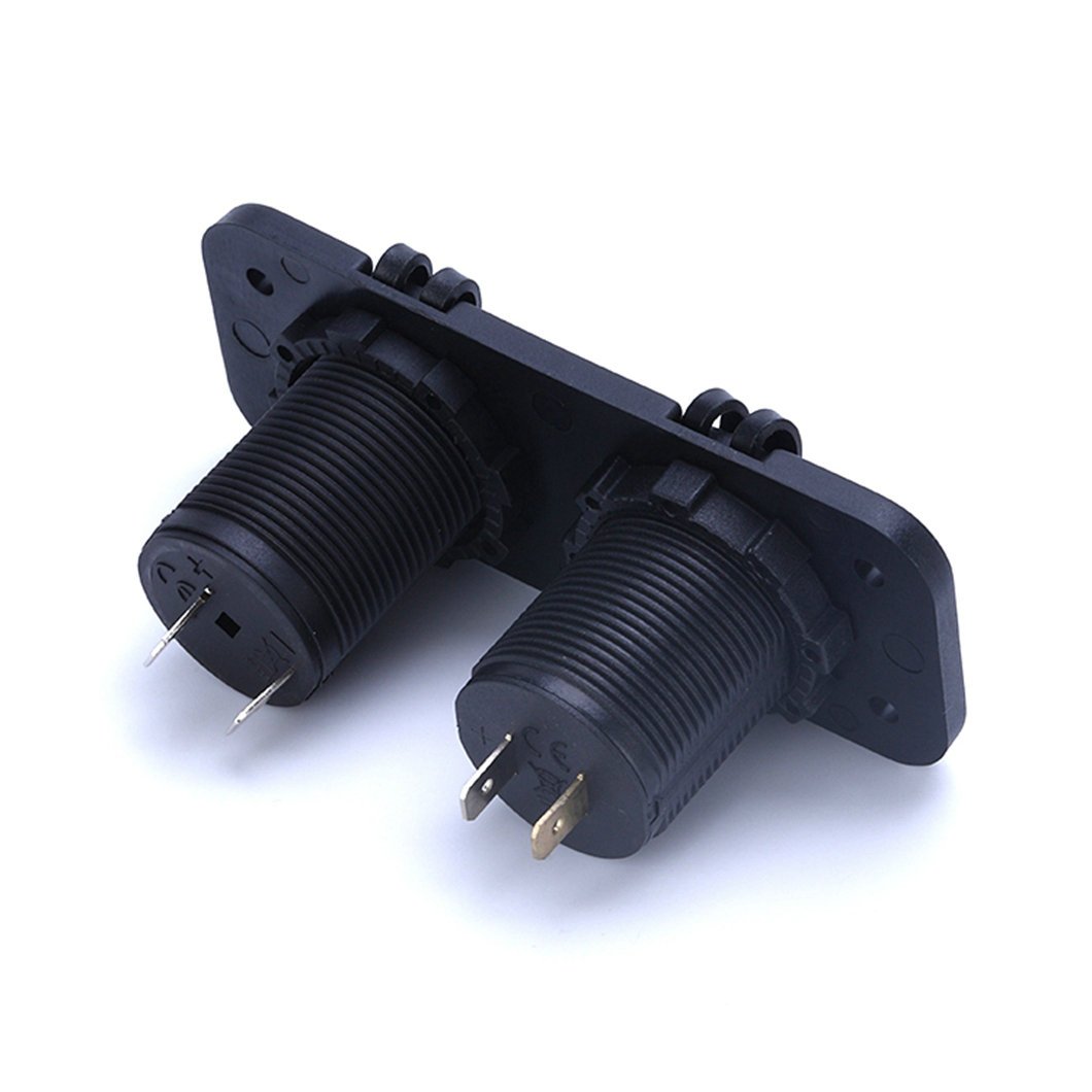 12v Dual USB Charger Power Adapter 2 in 1 Cigarette Lighter Socket 5V 3.1A for Car Motorcycle