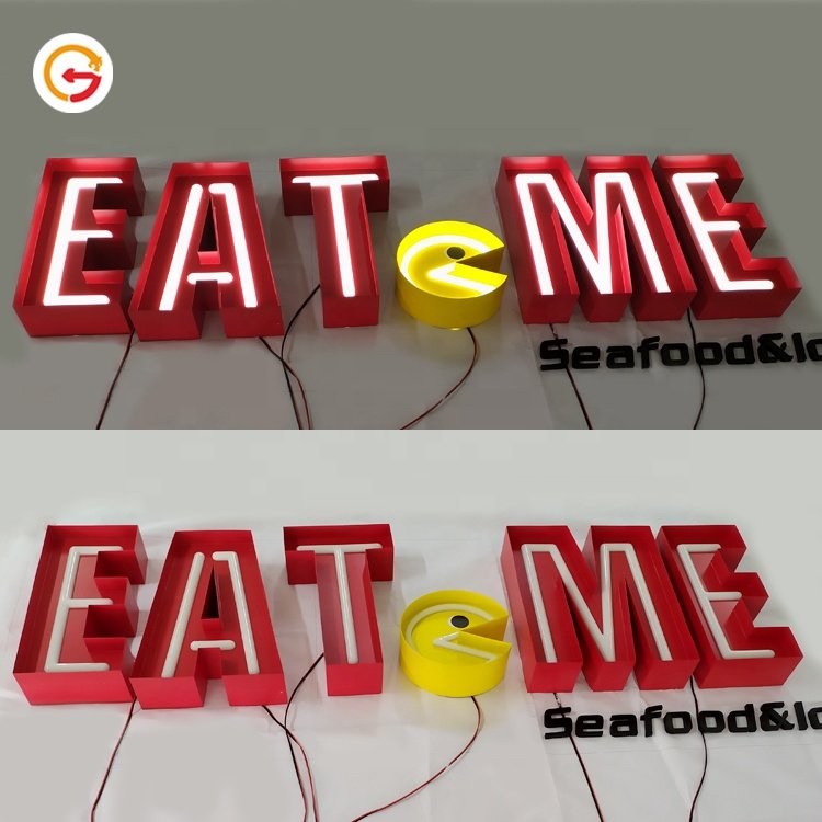 JAGUARSIGN Manufacturer Custom Outdoor Store Acrylic Neon Light Sign Pizza Neon Sign Letters Led Letras Enseigne Neon