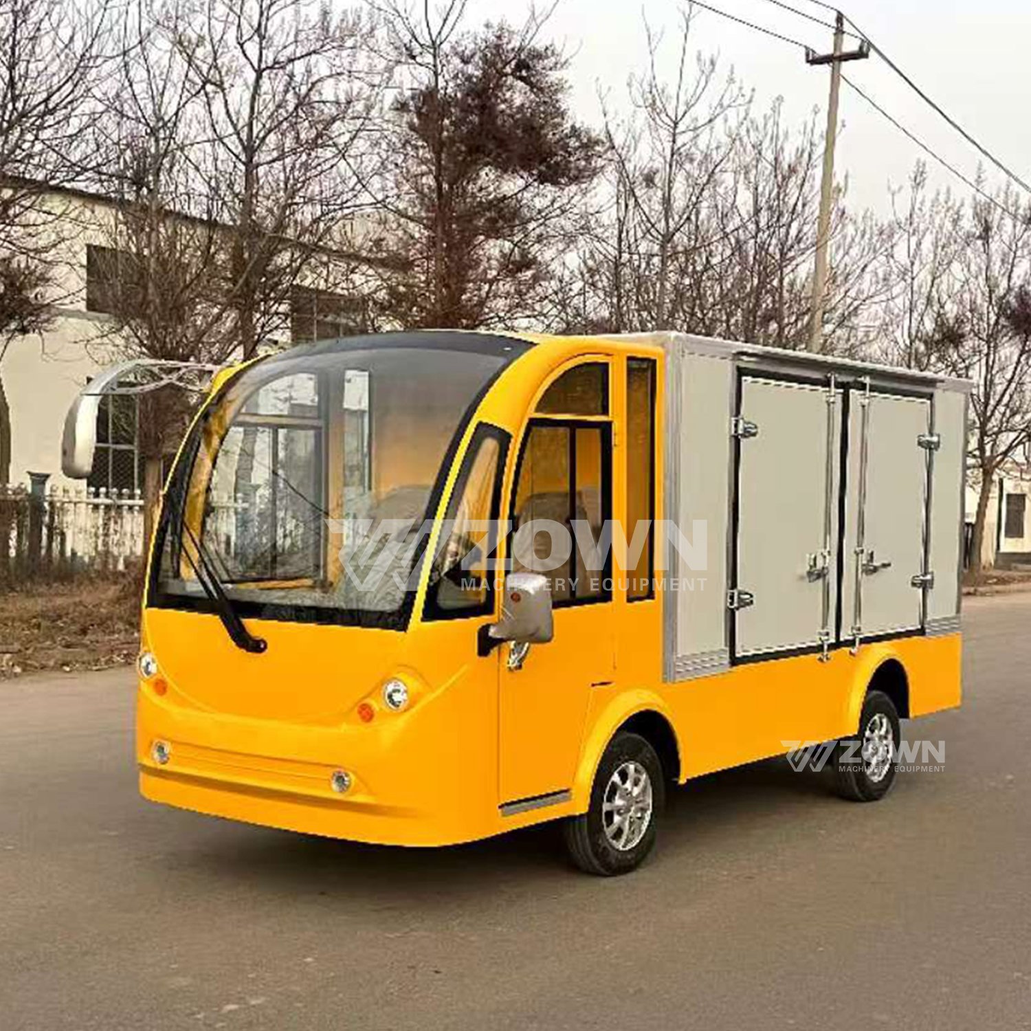 Wholesale Fashionable Fan Electrical Mini Cargo Van Tourist Bus Sightseeing Car for Sale