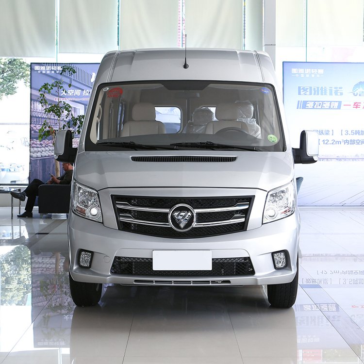 China Factory FOTON Toano VAN BUS 18 Passenger 4X2 Coaches for Transporting Passengers and Cargo Van for Sale