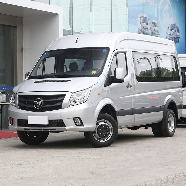China Factory FOTON Toano VAN BUS 18 Passenger 4X2 Coaches for Transporting Passengers and Cargo Van for Sale