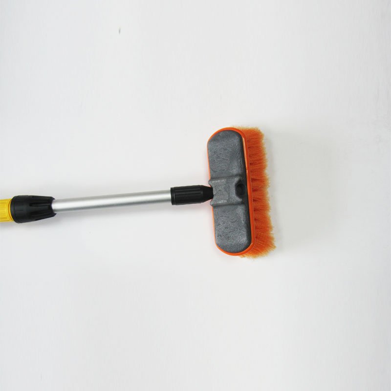 3 Meter Long Aluminum Telescopic Handle Water Flow Truck and Bus Wash Brush Car Cleaning Brush Wheel Cleaning Brush