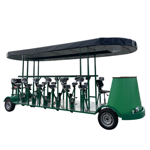 15 Passengers City Bike Pedal Pub Pedal Bus Pub Bike Beer Bus Bicycle Electric Tourist Beer
