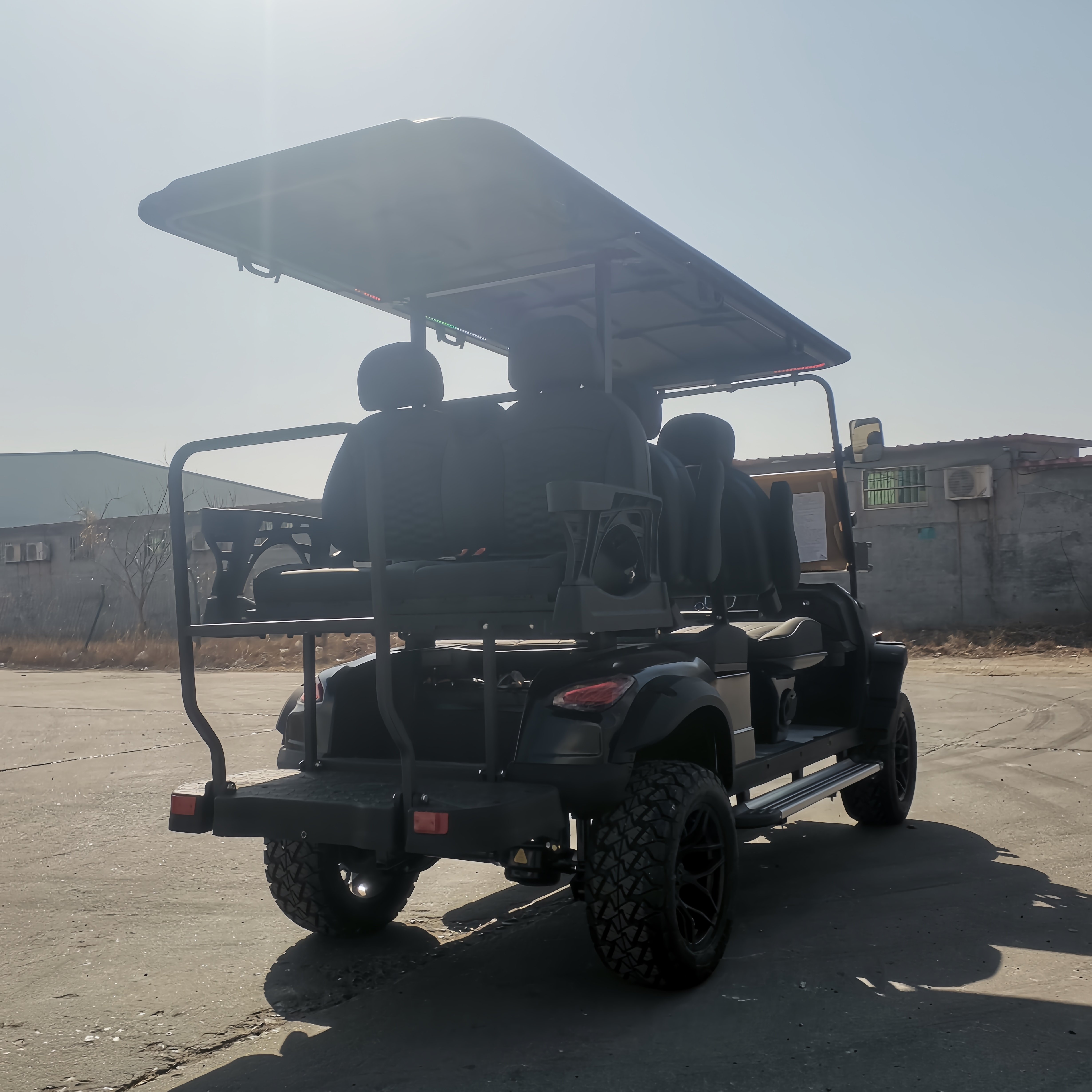 72V Lithium Electric Golf Cart 6-Seater Street Legal with CE Certification Steel 4-Wheel Compatible Club Car