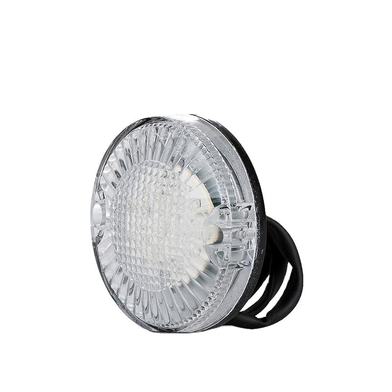 Jiuqiang Bus Lamps 24Vaccessories Front Clearance Light Wg-3.80-2 Round Led Without Bolt for 3716-00153 Bus Lights Lamp Parts
