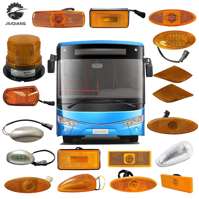 Jiuqiang Bus Lamps 24Vaccessories Front Clearance Light Wg-3.80-2 Round Led Without Bolt for 3716-00153 Bus Lights Lamp Parts