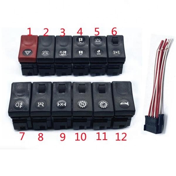 ZK6116HGS Bus Switch Radiator Rocker Switch 3712-00326 JK982-189A Radiator Switch Rock Bus Parts & Accessories