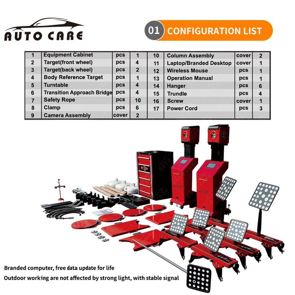 Good Quality 3D Truck Wheel Alignment Machine Blue Tooth and Wireless Support CCD Mobile Wheel Aligner for Bus CE Approved