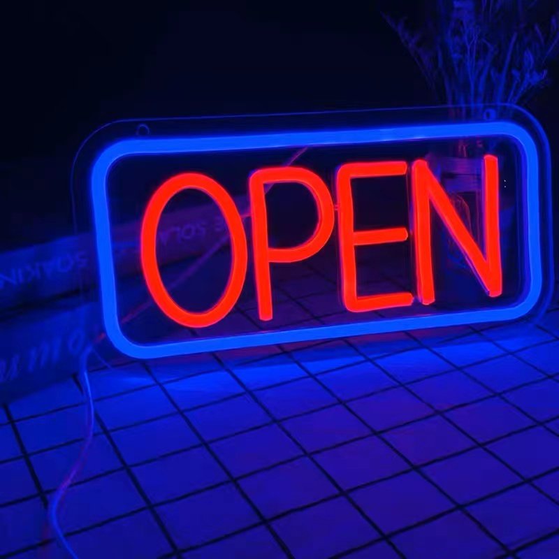 Open Neon Sign Light Colorful Commercial Lighting Wall Hanging Signs for Outdoor for Store Business Bar Club Wall Decorations
