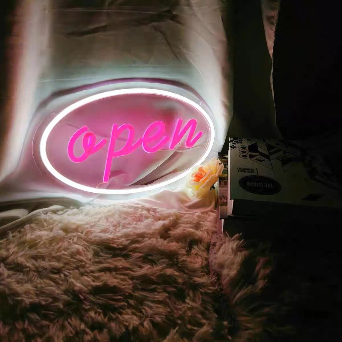 Open Neon Sign Light Colorful Commercial Lighting Wall Hanging Signs for Outdoor for Store Business Bar Club Wall Decorations