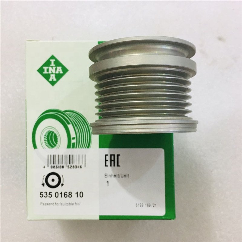 INA Original 6PK Clutch Pulley F552901 535016810 for Mercedes Benz C204 C218 AMG Alternator Overrunning Pulley A1591500060