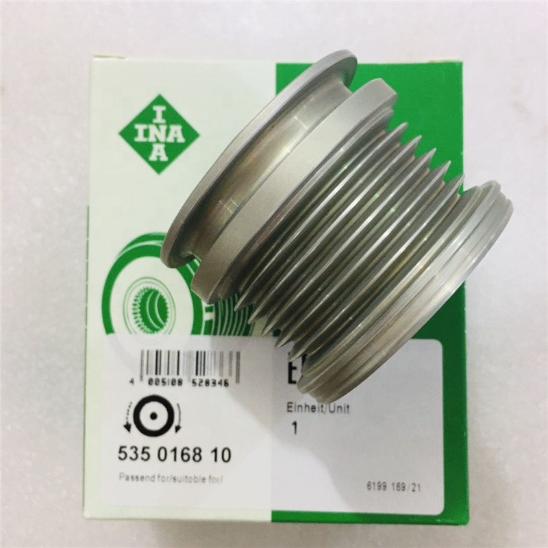 INA Original 6PK Clutch Pulley F552901 535016810 for Mercedes Benz C204 C218 AMG Alternator Overrunning Pulley A1591500060