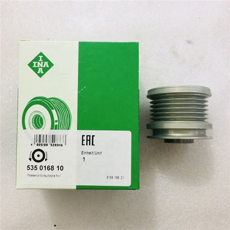 INA Original 6PK Clutch Pulley F552901 535016810 for Mercedes Benz C204 C218 AMG Alternator Overrunning Pulley A1591500060