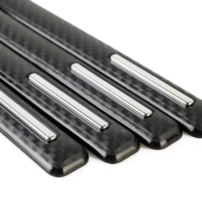 High Quality 4pcs Carbon Bumper Protector Sticker Anti-Scratches Car Door Accessories for SUV VAN BUS Car