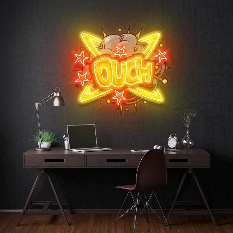 Free Design Personally Customized Led Neon Acrylic Artwork Electronic Signs Custom Full Color Pop Art Neon Light