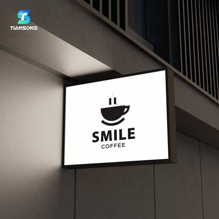 Fast Delivery Outdoor Led Sign Stainless Steel Light Box Advertising Exhibition LightBox for Brand Logo