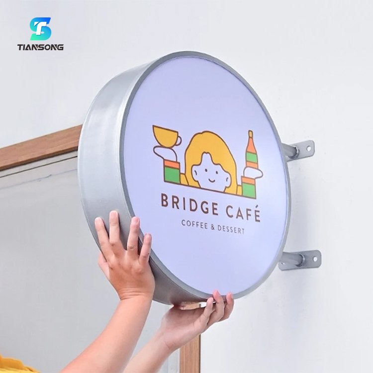 Fast Delivery Outdoor Led Sign Stainless Steel Light Box Advertising Exhibition LightBox for Brand Logo