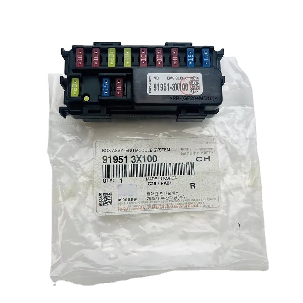 Korean Auto Parts Engine Module System EMS Fuse Box 91951-3X100 91951 3X100 919513X100 for Hyu-ndai Accent