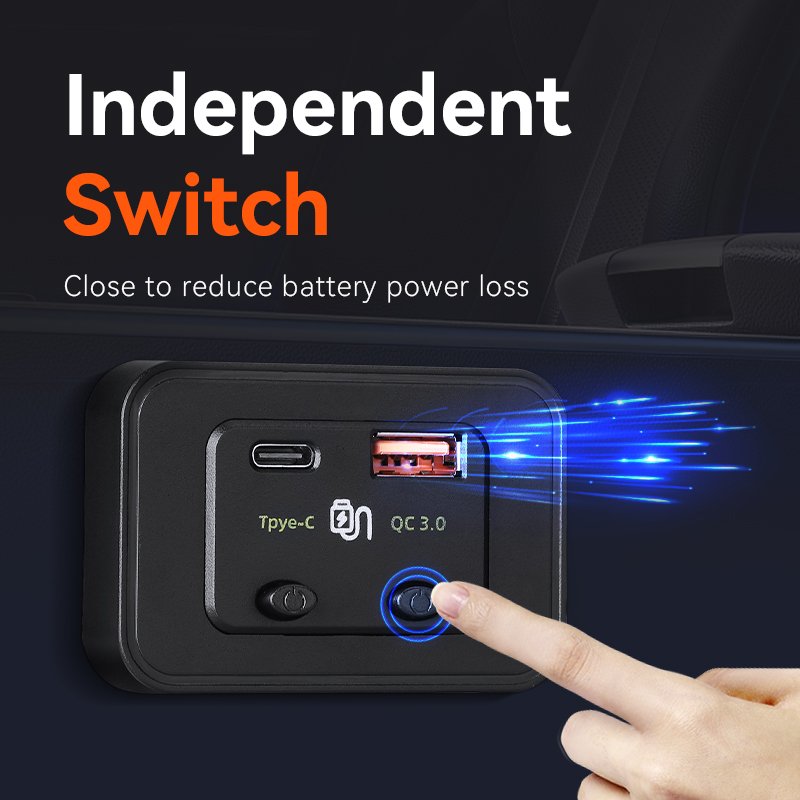 Custom 12V 24V Bus Seat USB for Charger Socket PD Type C Car Charger USB Bus