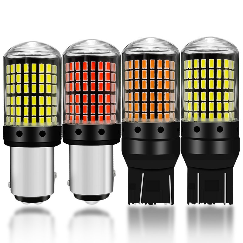 Reverse Turn Signal Light LED Brake Lamp 1156 BA15S P21W BAU15S PY21W 7440 W21W P21/5W 1157 BAY15D 7443 Led 144smd CanBus Bulb