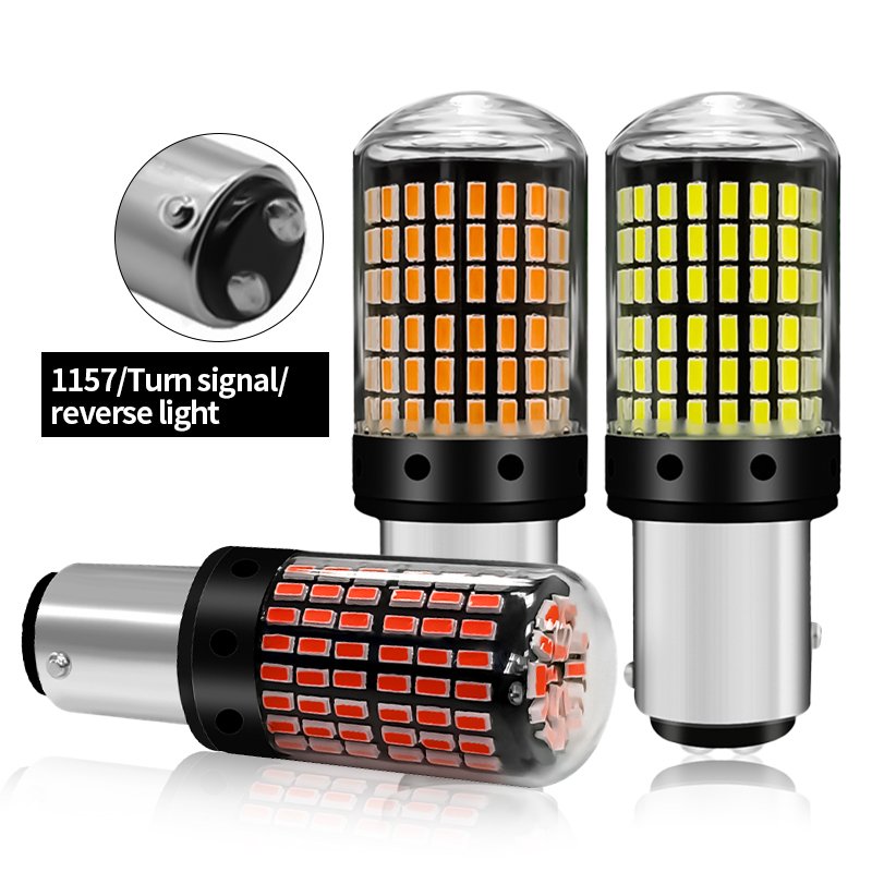 Reverse Turn Signal Light LED Brake Lamp 1156 BA15S P21W BAU15S PY21W 7440 W21W P21/5W 1157 BAY15D 7443 Led 144smd CanBus Bulb