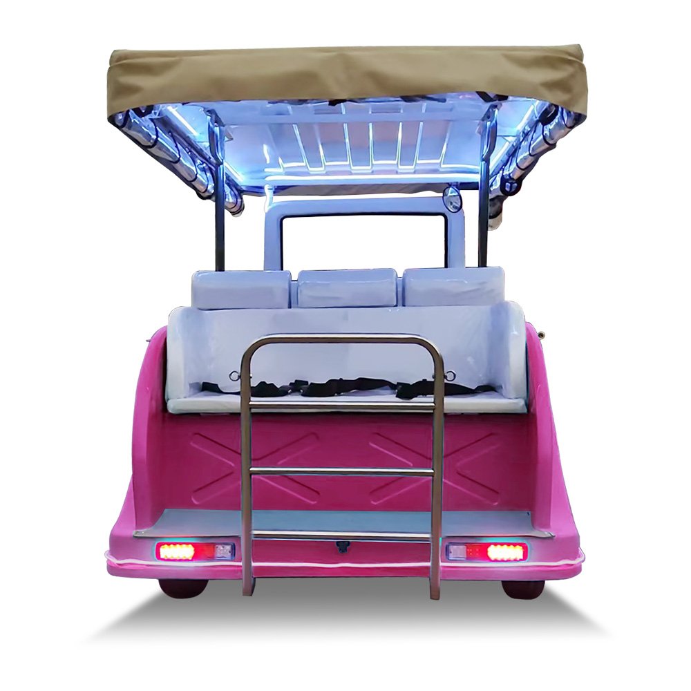 Classic Vintage Retro Tour Bus Electric Car Price T Model Golf Cart Car for Sale Four Wheel Camping