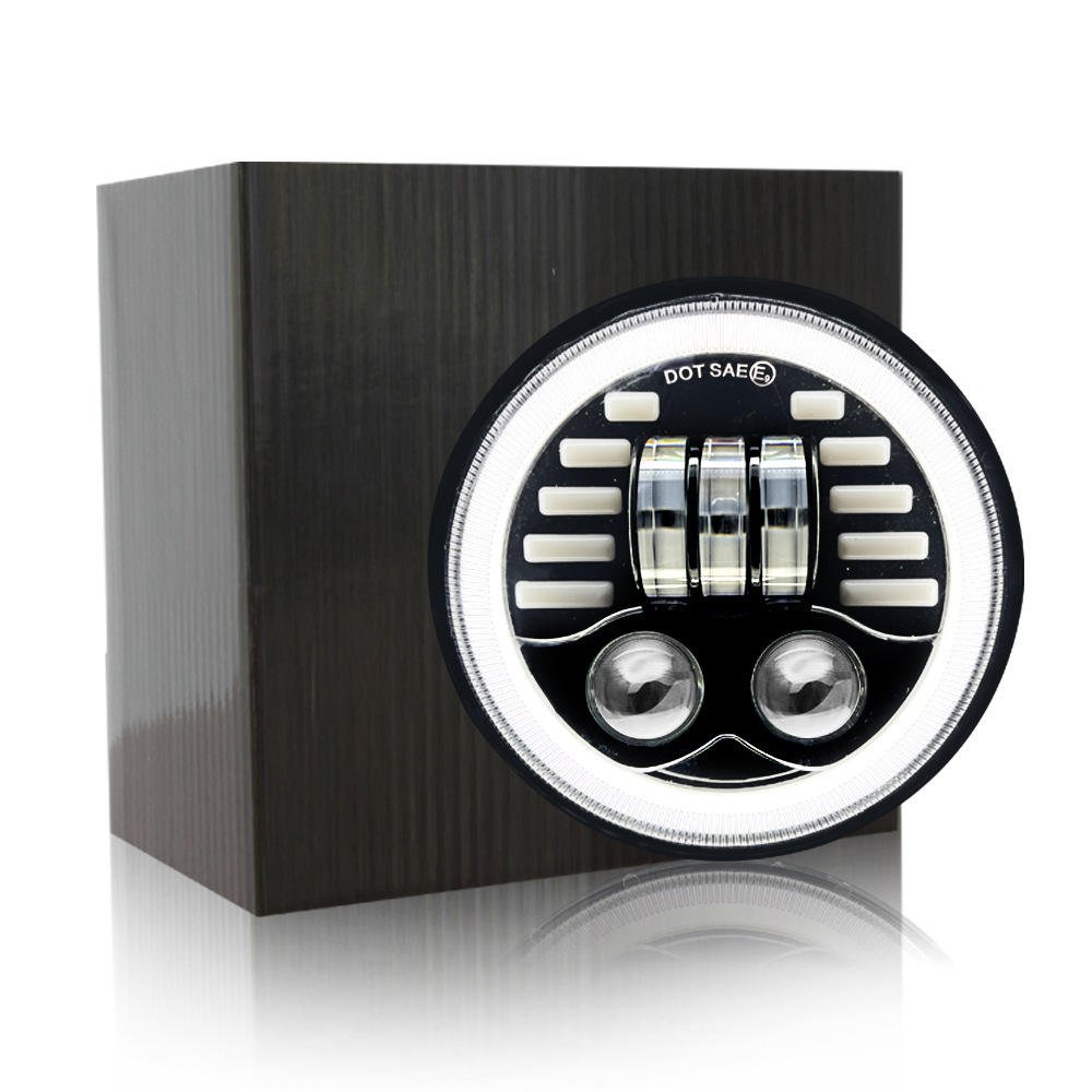 New Arrival Motorcycle Work Lights High Low Beam Turn signal 5.75inch Round Led Headlight for Truck Wrangler Led Spot Lights 4X4