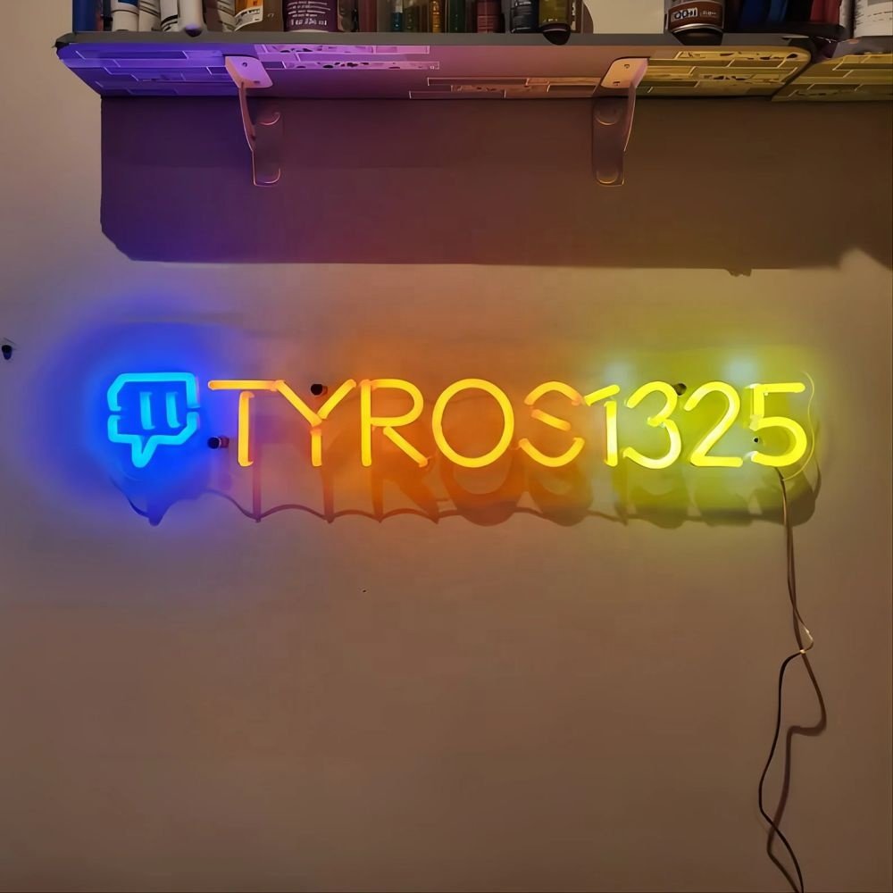 Personalized Game Tag Neon Sign Custom Gamer Username Neon Sign Custom Game Logo Twitch Neon Light Game Gift Husband Gift