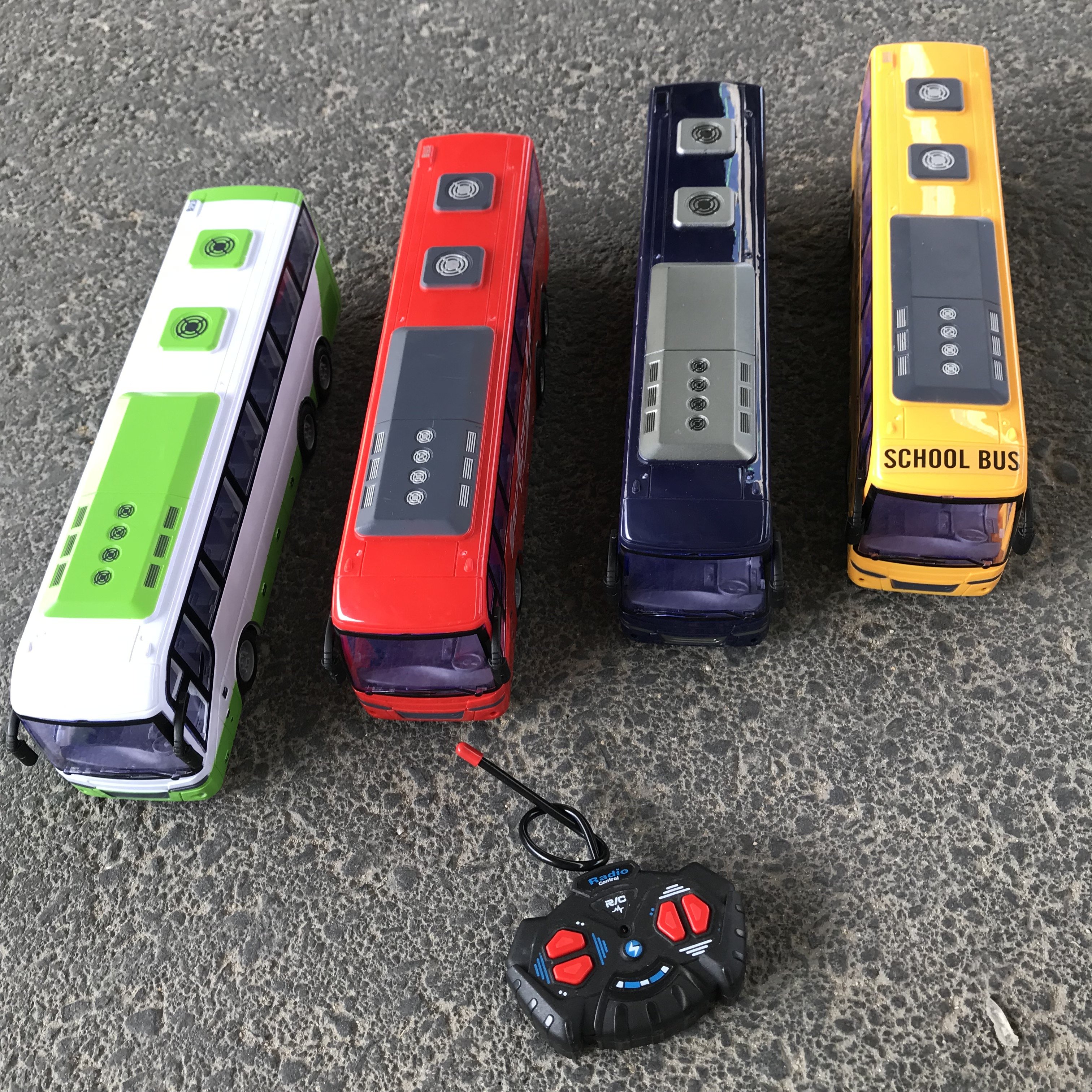 RC School Bus City Remote Control Car Vehicle 4 CH Radio Control Toys With Led Light Electronic Hobby Truck for Kids Boys Girls