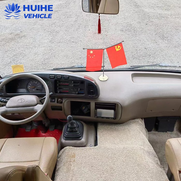 Used Luxury 20-Seater Coaster Bus Diesel Fuel Manual Coaches for Sale-RHD & LHD Steering for City Travel