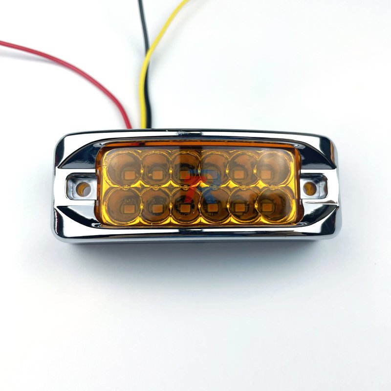 New Model 12 24 Volt Car Led Side Marker Light Truck Warning Lamp 12 Smd Automotive Bus Tailer Brake Backup Bulb
