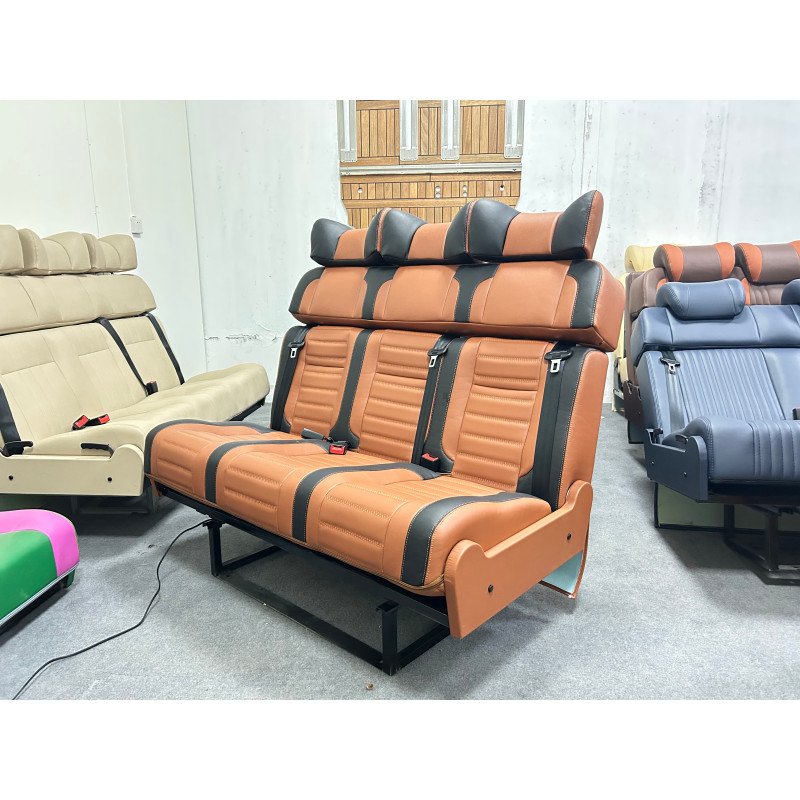 Customization Car Interior Accessories Folding Car Luxury Style Change Over Sofa Bus Seat for RV MPV Motorhome Campervan Caravan