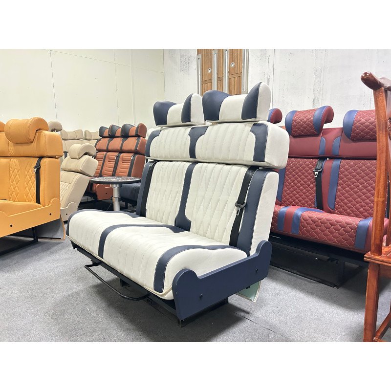 Customization Car Interior Accessories Folding Car Luxury Style Change Over Sofa Bus Seat for RV MPV Motorhome Campervan Caravan