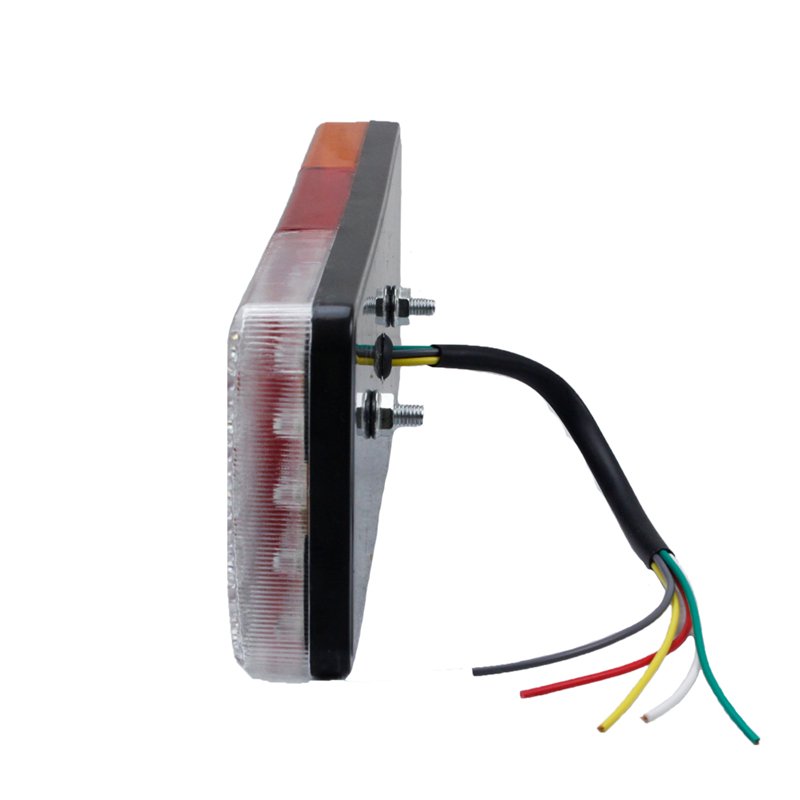 12V 24V 75 LED Rectangular Taillights Trailer Rear Tail Lights Signal Indicator Brake Stop Reverse Lamps Waterproof