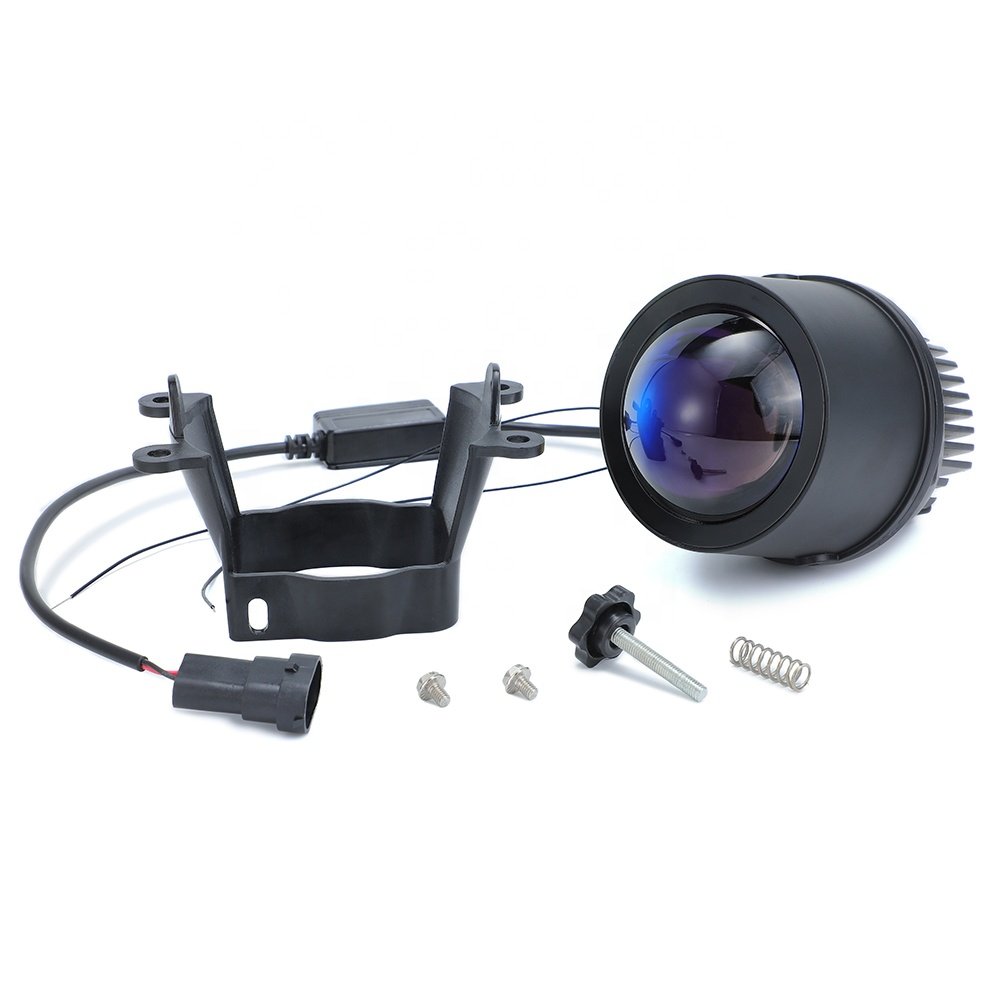 High Quality Tri Color Led Car Headlights Day Running Lights Fog Lamps Laser 3inch Led Fog Light for Universal