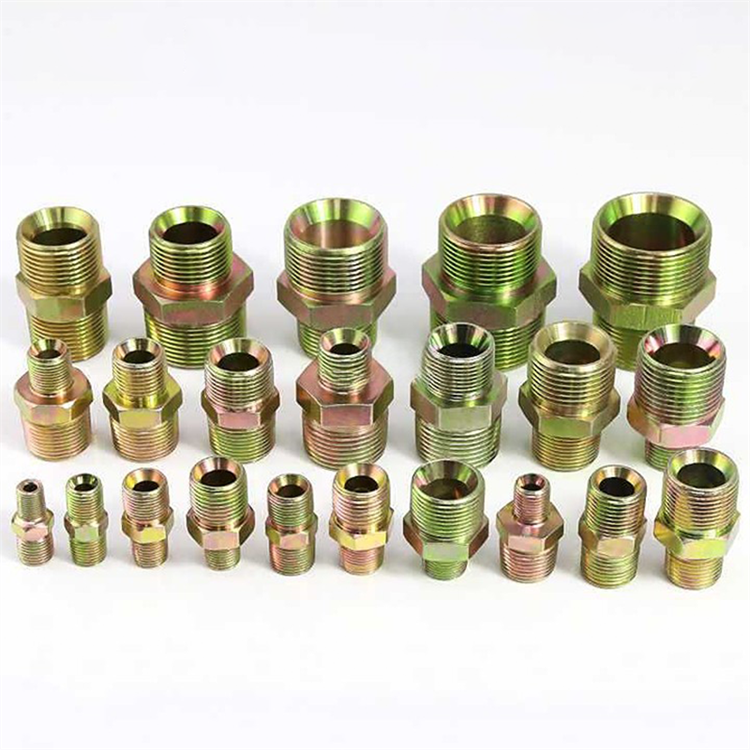 Excavator Accessories PC300/PC400 Bushing Pin Carbon Steel Connection Pt/Zg Cone Thread Oil Pipe Joint