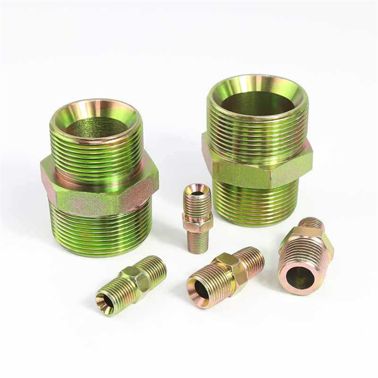 Excavator Accessories PC300/PC400 Bushing Pin Carbon Steel Connection Pt/Zg Cone Thread Oil Pipe Joint